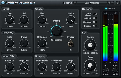 VST-plugin «Ambient Reverb»